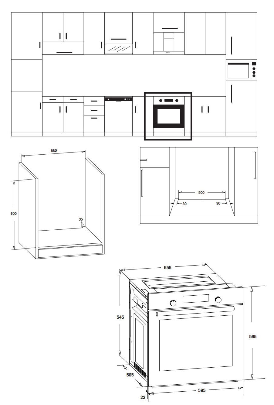 Midea mh60i550gb схема встраивания